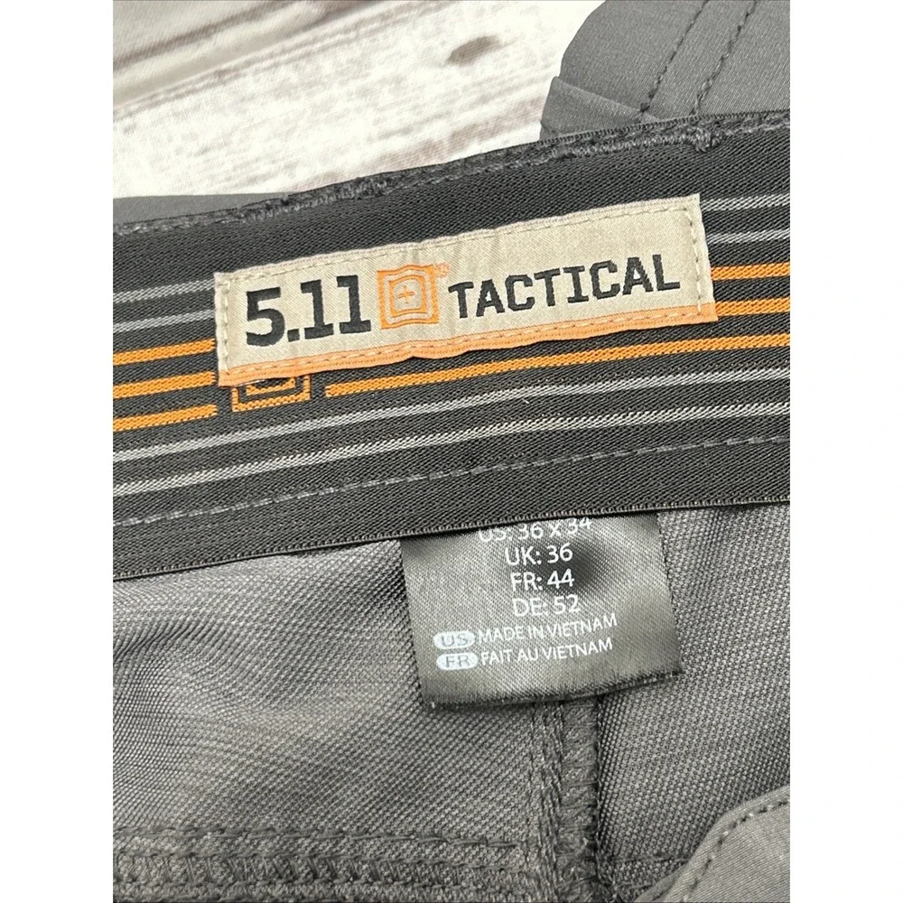 5.11 Tactical Bravo Pants Fits 36X33 Gray Performance Stretch Chino Tech
